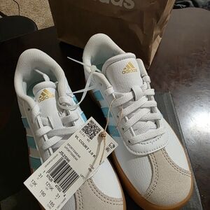 adidas Kids Sneakers White and Light Blue